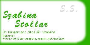 szabina stollar business card
